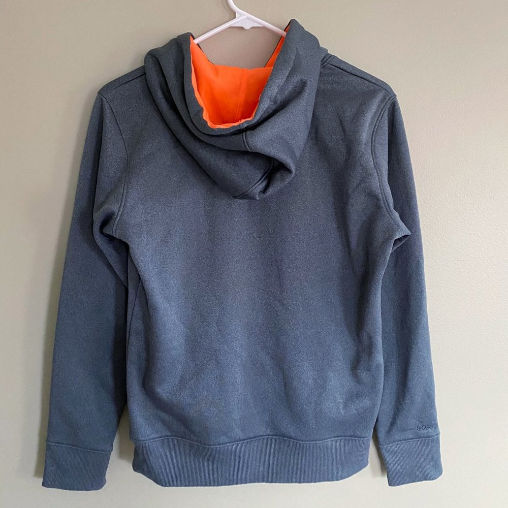 Under Armour hoodie sweatshirt gray orange sz XS - Picture 5 of 5